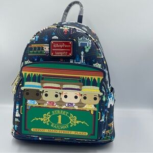 Loungefly Disney Parks Main Street Backpack. NEW. Depot. Classic. Dapper Dans